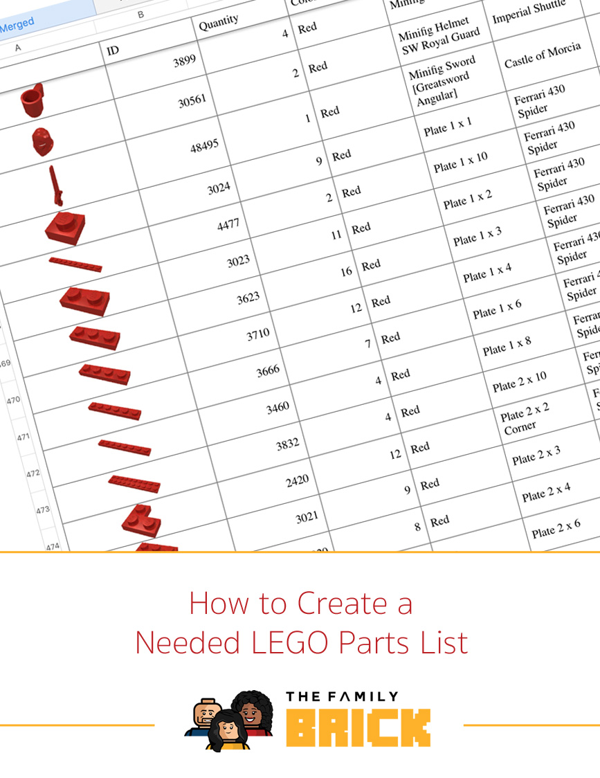 lego 6212 parts list