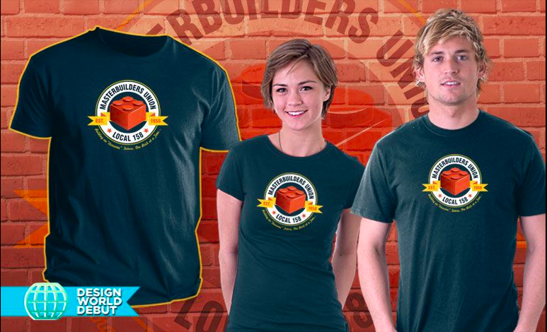 TeeFury Masterbuilders Union LEGO T-shirt