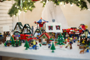 Setting up our LEGO Winter Village Scene