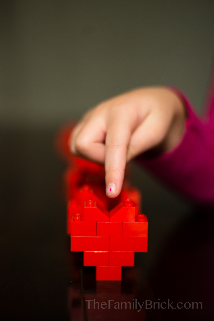 LEGO Valentine Brick Build