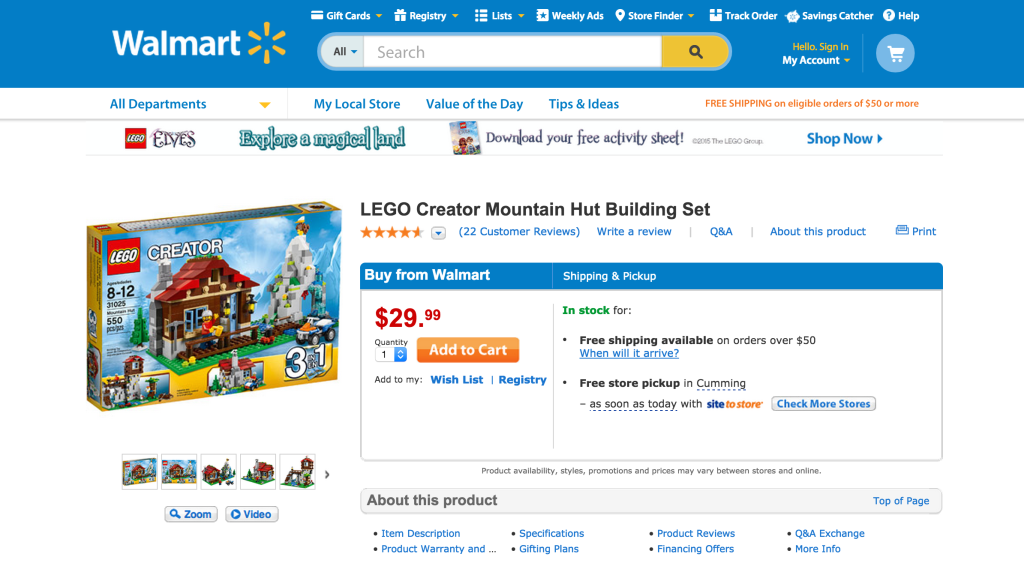 LEGO-Creator-Mountain-Hut-on-Walmart