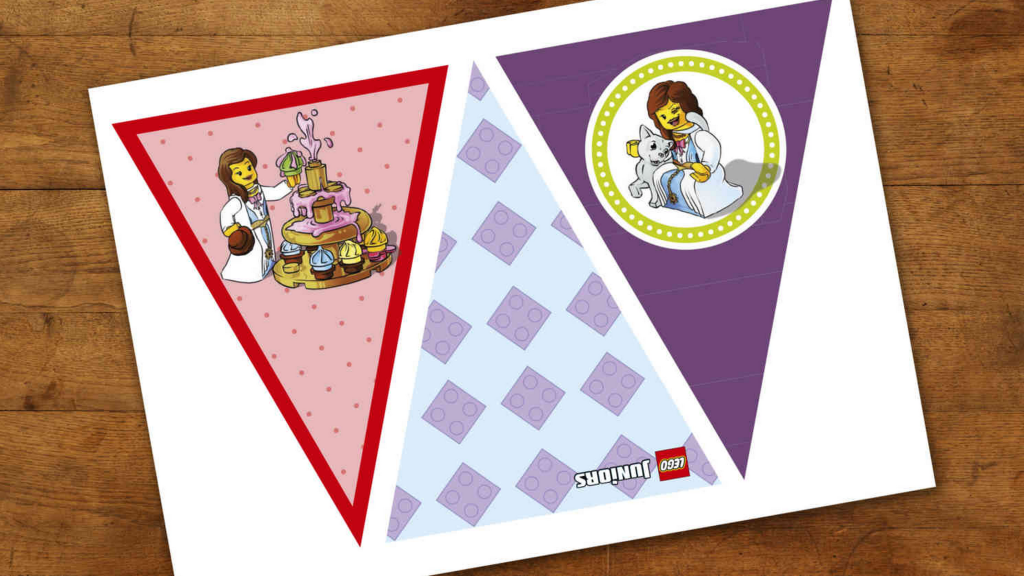 LEGO_Birthday_Flags_Princess_Theme_Printable