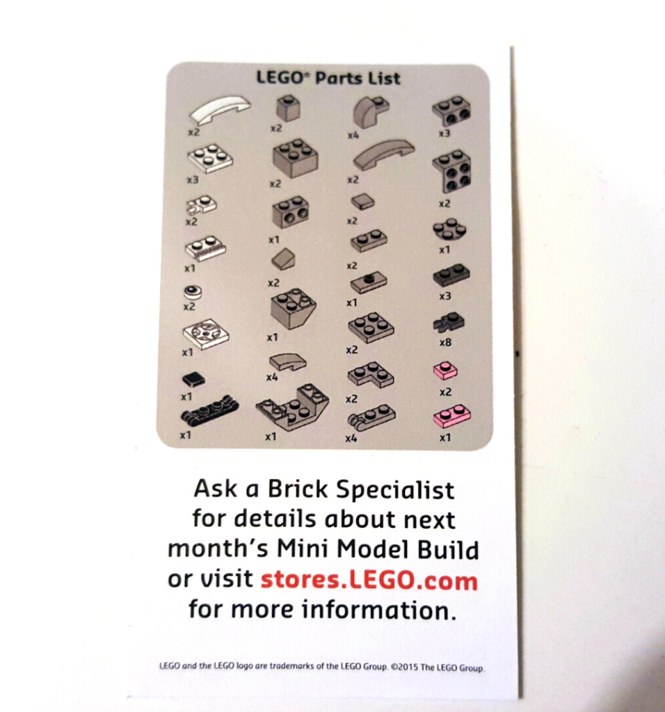 LEGO Monthly Mini Build May 2015 Koala Instructions