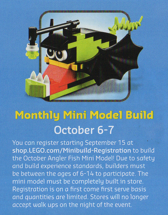 October 2015 LEGO Monthly Mini Build Angler Fish