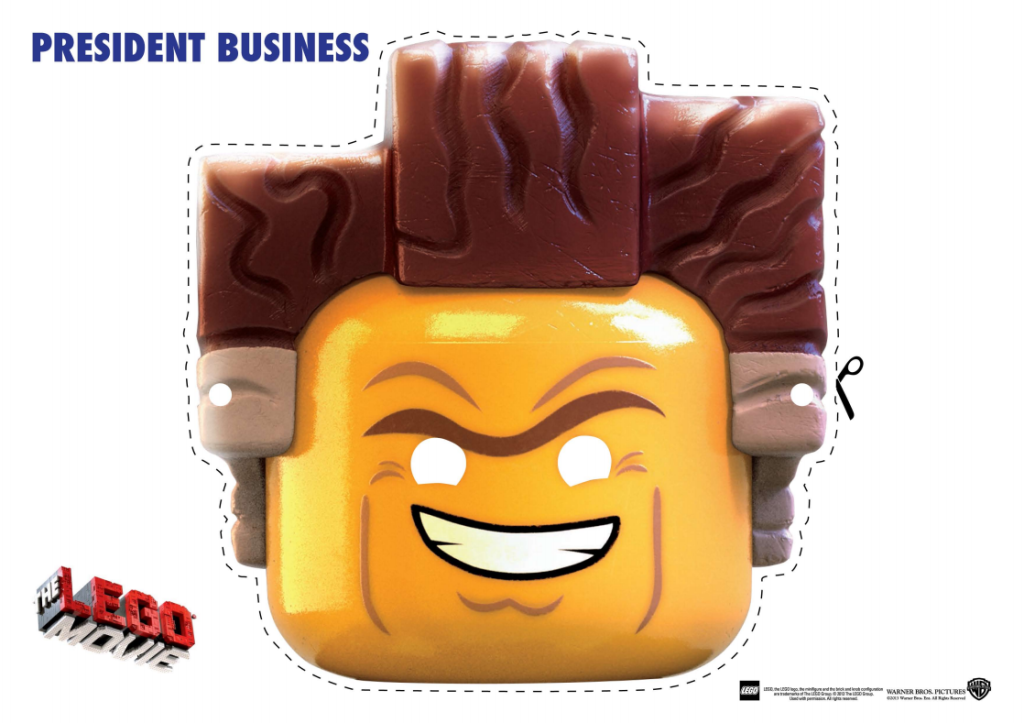 LEGO Movie President Business Mask