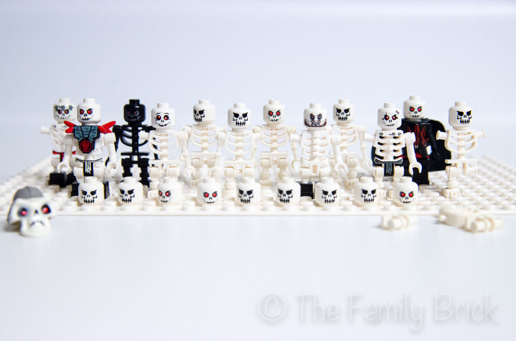 LEGO skeletons black white bonezai frakjaw