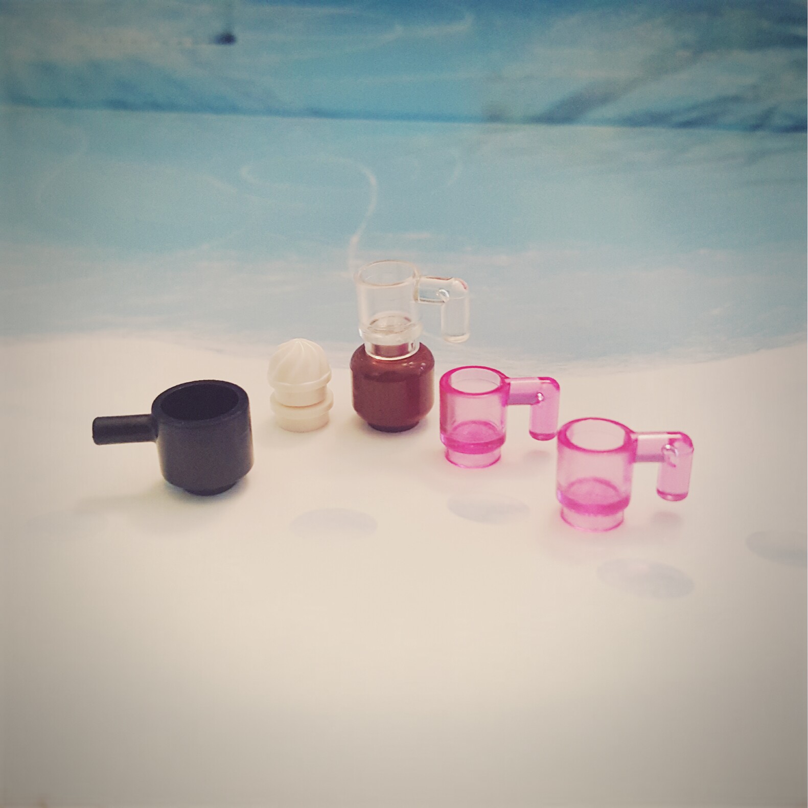 "Hot chocolate! Yum!" - Day 15 Hot Chocolate Accessories from LEGO Friends Advent Calendar