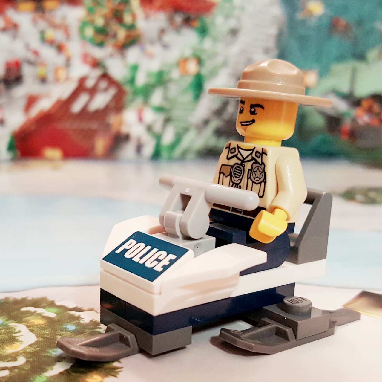 "I'm watching you!" - Day 17 Snowspeeder from LEGO City Advent Calendar