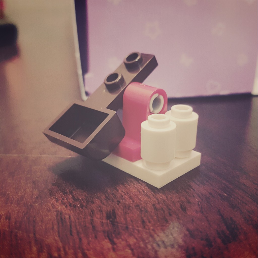 "Watch where you shoot that thing!" - Day 21 Snowball Launcher from LEGO Friends Advent Calendar