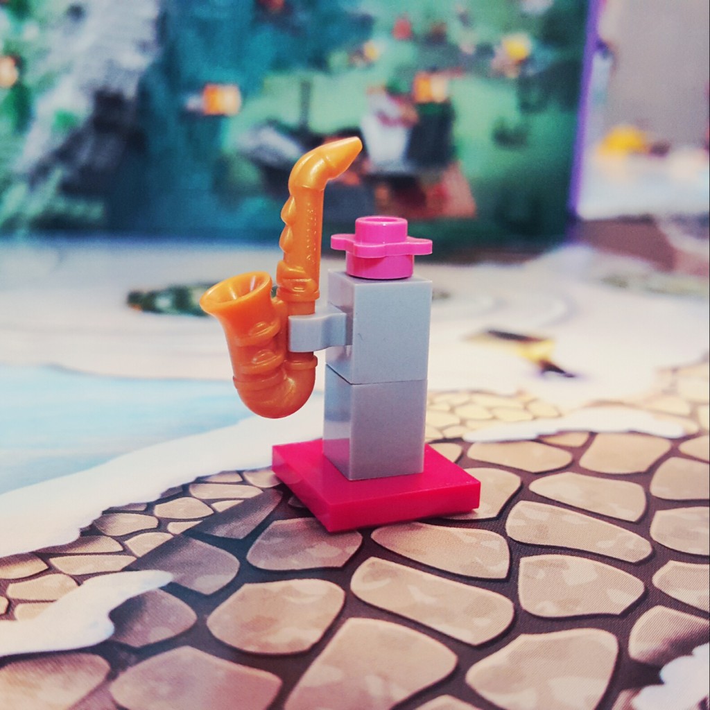 "Groovy!" - Day 9 Saxophone with Stand from LEGO Friends Advent Calendar