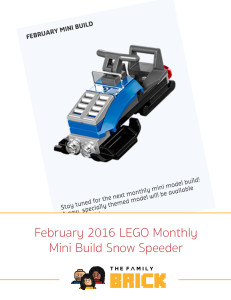 February 2016 LEGO Monthly Mini Build Snow Speeder