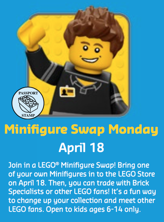 LEGO Minifigure Swap Monday April 18th