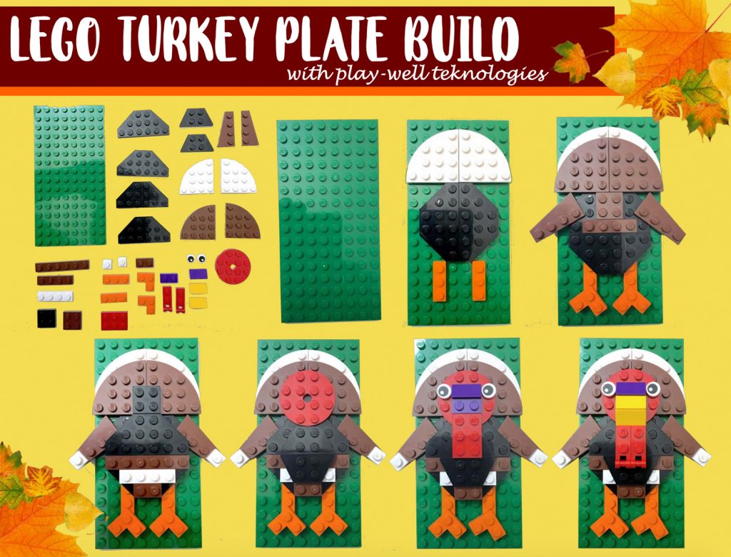 LEGO Thanksgiving Turkey Plate Build - LEGO Thanksgiving Day Builds