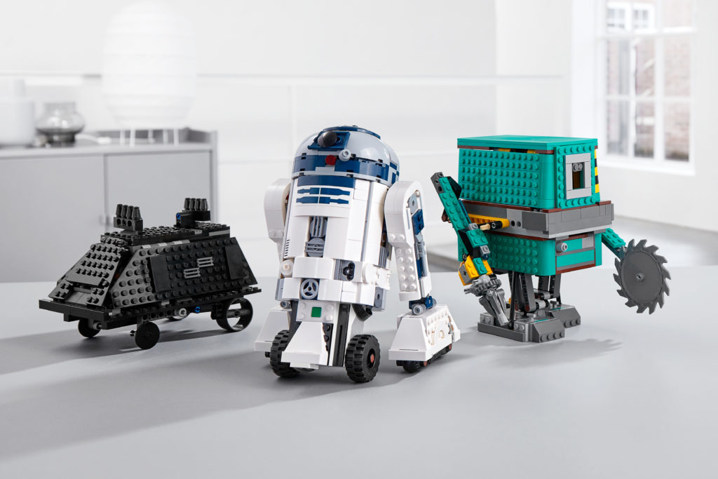 All the droids from the LEGO Star Wars Boost Droid Commander Droids