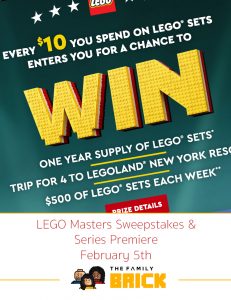 LEGO Masters Sweepstakes & Series Premiere February 5th