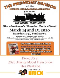 DixieLUG at 2020 Atlanta Model Train Show This Weekend