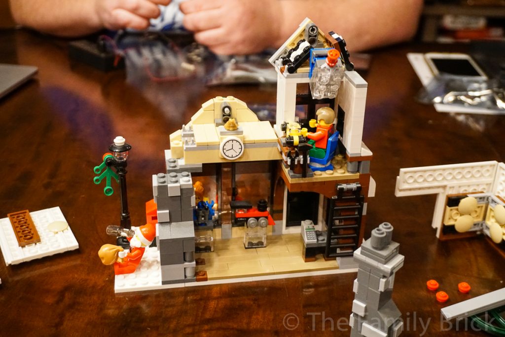 LEGO Winter Toy Shop broken down