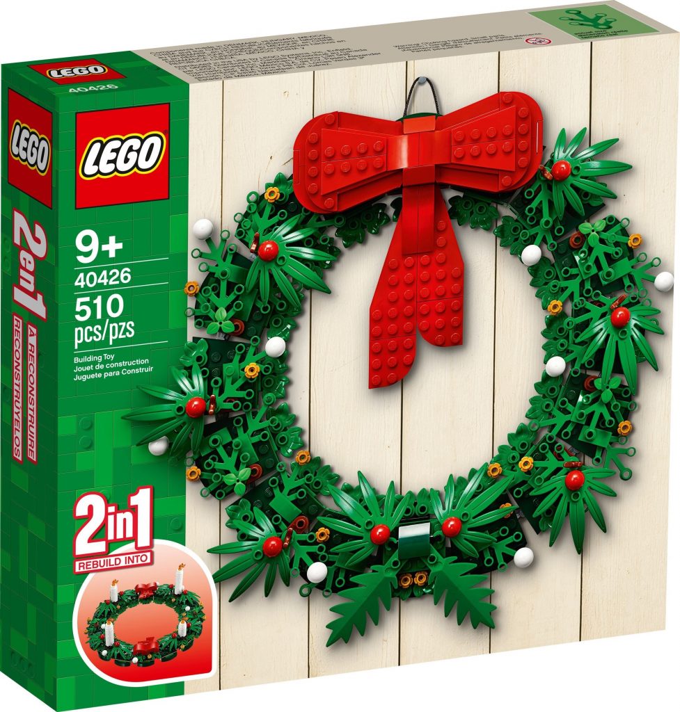 2020 LEGO Winter Holiday Themed Sets - LEGO Christmas Wreath 2-in-1 (40426)