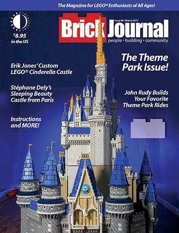 Cover of BrickJournal #44 - The Theme Park Edition - LEGO Gifts for Adults