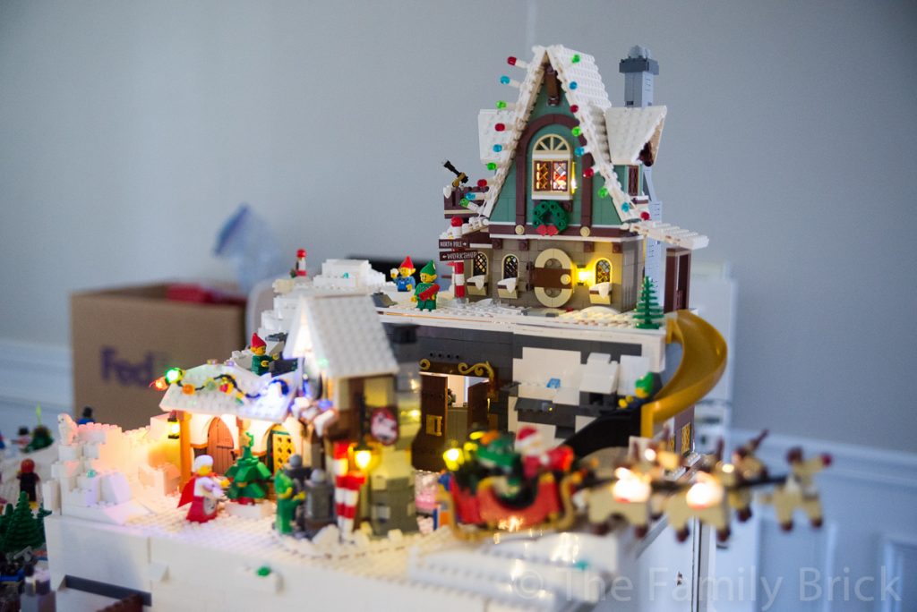 LEGO Elf Club House light up during the day