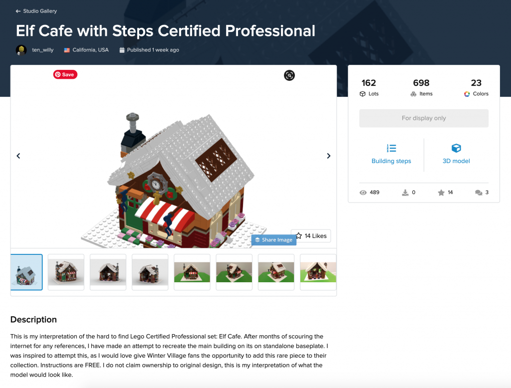 LEGO Elf Cafe with Instructions on BrickLink