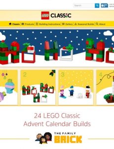 24 LEGO Classic Advent Calendar Builds