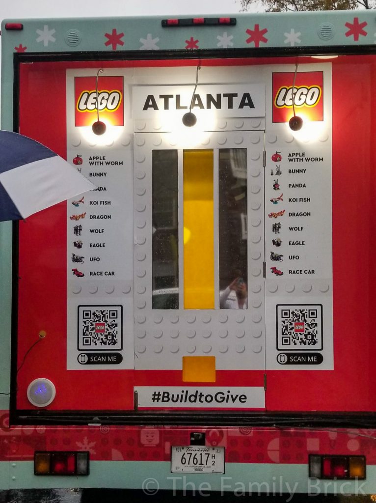Vending machine back of the traveling LEGO truck
