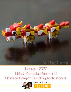 January 2020 LEGO Monthly Mini Build Chinese Dragon Building Instructions