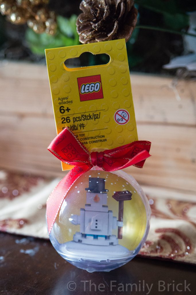 LEGO Snowman Ornament package
