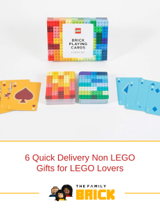 6 Quick Delivery Non LEGO Gifts for LEGO Lovers