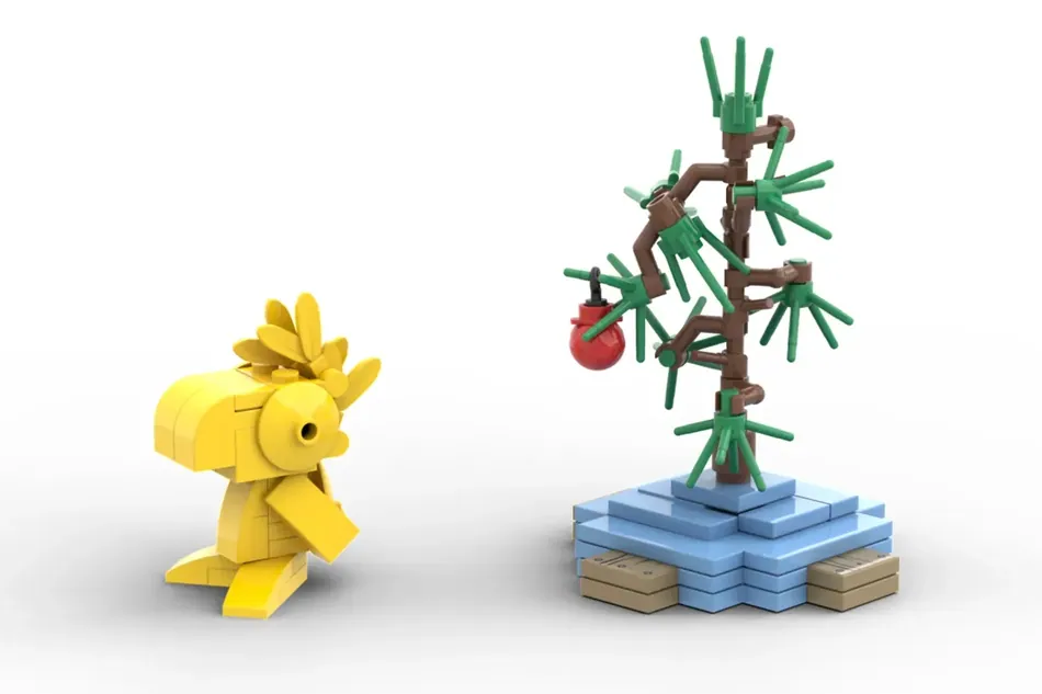 Charlie Brown Christmas Tree LEGO build idea 
